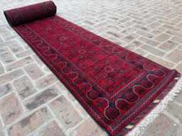 2'4x25'7 Khamyab Wool Runner - Authentic Hand-Knotted Extra Long Tribal Corridor Rug High Quality Oriental For Hallway, Living Room - thumbnail 1