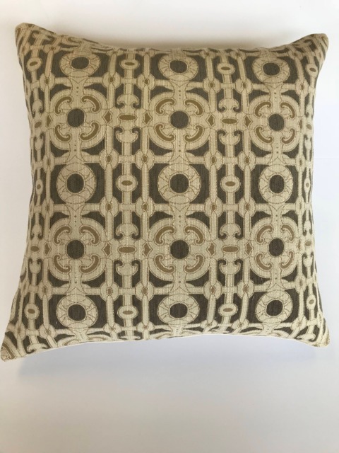 Modern Neutral Geometric Tapestry Pillow Cover - image 1