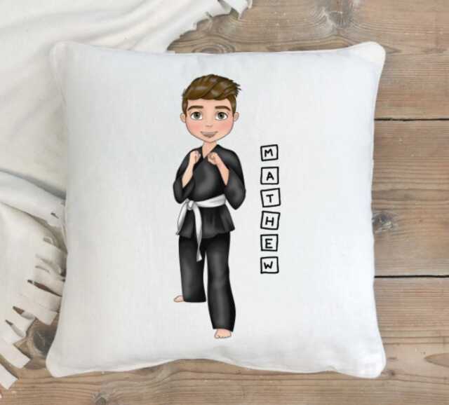 Personalized Karate Pillow Custom Martial Arts Gift - image 1