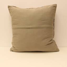 Handmade Turkish Kilim Pillow Cover, Boho Throw 24x24 - thumbnail 4