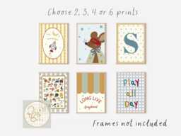 Whimsical Boys Prints. Perfect For A Playroom, Nursery Or Bedroom - Unframed - thumbnail 1