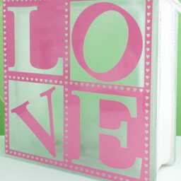Love Nightlight Cube, Illuminated Block, Modern Cube, Ornament Light, Funky Light - thumbnail 4