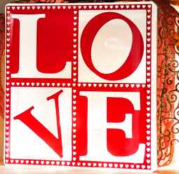 Love Nightlight Cube, Illuminated Block, Modern Cube, Ornament Light, Funky Light - thumbnail 1