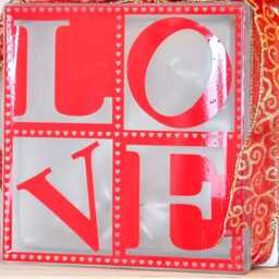 Love Nightlight Cube, Illuminated Block, Modern Cube, Ornament Light, Funky Light - thumbnail 3