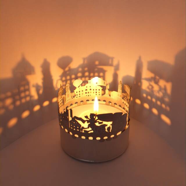 Jena Skyline Shadow Play - City Souvenir Candle Attachment - image 1
