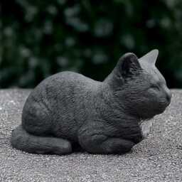 Unique Cat Statue Stone Kitty Figurine Cement Kitten Decor Concrete Pet Sculpture Memorial Ornament Kitten Lover Gift Garden Decoration - thumbnail 2