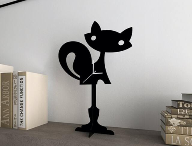 Fox Kids Cartoon - Silhouette Table Clock - image 1