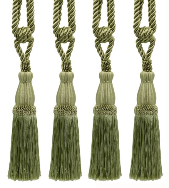 "D??copro Curtain Tassel Tieback, Length 8 1/2"" - 21.5cm, Spread 30" - image 1
