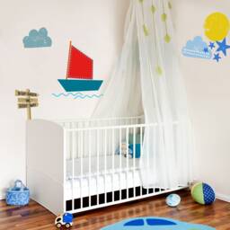 In The Night Garden Boat Scene Iggle Piggle Wall Sticker, Sticker Pack - thumbnail 1
