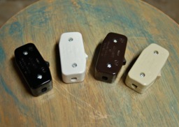 Inline Cord Switch - Leviton Rocker Style Feed Thru Top Quality Supplies For Your Handmade Lighting, Lamps, Pendants Etc - thumbnail 1
