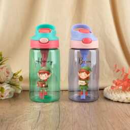 Personalized Kids Toddler Plastic Cup, Custom Santa Claus Design, Vintage Christmas Childs Back To School, Granddaughter, Grandson - thumbnail 2