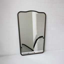 Art Deco Inspired Bevelled Mirror With Bronze Patina Frame - Vintage N.4 - thumbnail 2