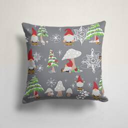 Christmas Cushion Cover/Snowman Reindeer Case/Holly Jolly Noel Pillow Cover/Merry New Year Top/Christmas Gnomes - thumbnail 4