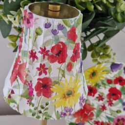 Beautiful Decoupaged Vibrant Floral Usb Rechargeable Table Lamp. Indoor/Outdoor Lamp.hand Decorated - thumbnail 2