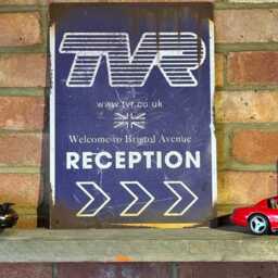 Tvr Factory Sign Vintage Style Rusty Metal Mancave Wall Art - thumbnail 3