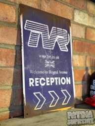 Tvr Factory Sign Vintage Style Rusty Metal Mancave Wall Art - thumbnail 1