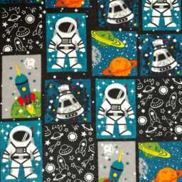 Space Astronaut Crib Sheet Cotton Or Flannel Baby Bedding - thumbnail 2