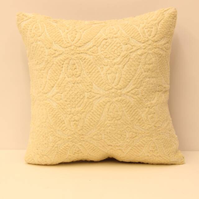 Vintage Turkish Textile Pillow Cover, Wool Boho Cushion - 16x16 - image 1