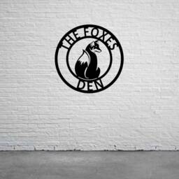 Fox Metal Wall Decor - Personalised Home Art Hangings Garden House Decoration - thumbnail 2