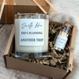 Funny Travel Candle, Wanderlust Gift For Her, Birthday Or Christmas Present - thumbnail 1