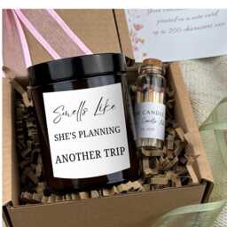 Funny Travel Candle, Wanderlust Gift For Her, Birthday Or Christmas Present - thumbnail 3