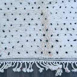 Moroccan Rug, Handmade Beni Ourain Minimalistic Wool Custom Made Berber Area Tapis Marocain, Large Rug - thumbnail 4