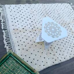 Moroccan Rug, Handmade Beni Ourain Minimalistic Wool Custom Made Berber Area Tapis Marocain, Large Rug - thumbnail 2