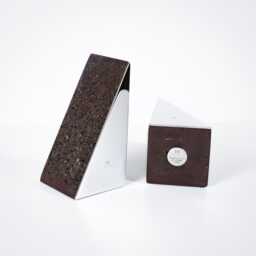 Handmade Brown Terrazzo Bookends, Bookend Set, Bookshelf Organizer, Gift For Book Lovers - thumbnail 2