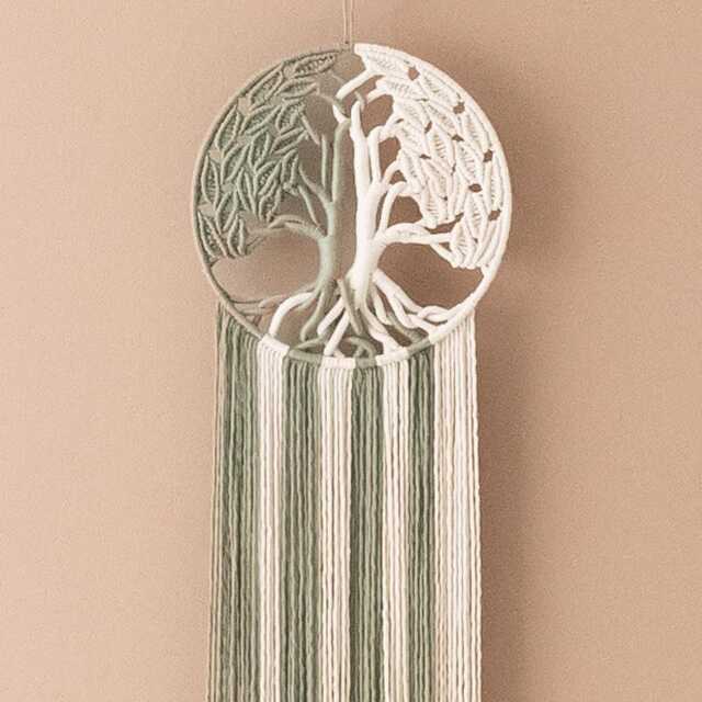 Macrame Tree Of Life, Natural Wall Art, Boho Chic Decor, Tree, Gift For Mom, Bohemian Bedroom, Abstract Botanical Home Decor V78 - image 1