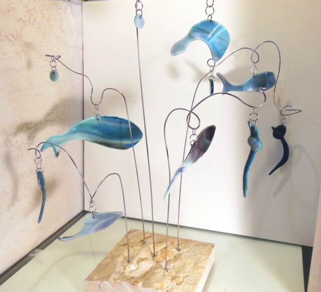 Flying Fish Glass Mobile - image 1