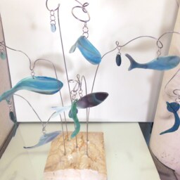 Flying Fish Glass Mobile - thumbnail 2