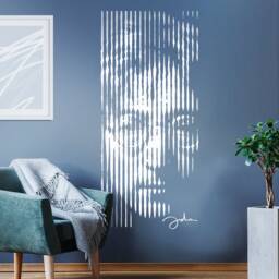 Wall Sticker John Lennon For A Dark Background Wall Tattoo Beatles Music Vinyl Room Interior Decoration