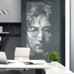 Wall Sticker John Lennon For A Dark Background Wall Tattoo Beatles Music Vinyl Room Interior Decoration - thumbnail 2