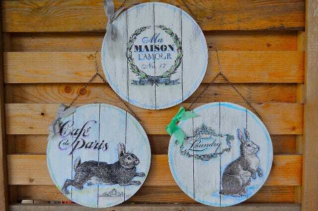 Garden Signs For Farmhouse Decor French Garden Wooden Signs - image 1