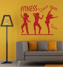In-Style Decals Wall Vinyl Decal Art Sticker Fitness Dance Words Dancing Girls Women Dancers Sports Lettering Gym Mural Design 2002 - thumbnail 2