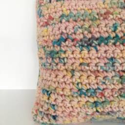 Chunky Knit Yarnicorn Pink Cushion 45cm - thumbnail 3