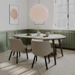 Round Expandable Dining Table - Solid Oak Customisable Oakwell Collection