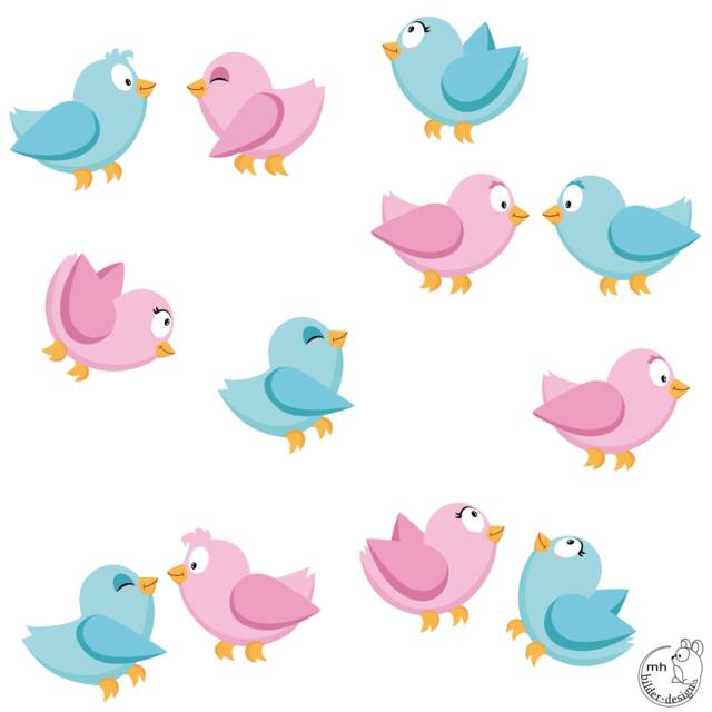 "Wall Sticker ""Baby Birds 12-Set" - image 1