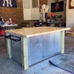 Farmhouse Kitchen Island - thumbnail 2