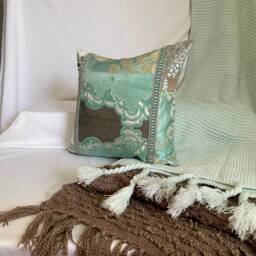 Mineral Green Silk Velvet Pillow Cover 18 - thumbnail 2