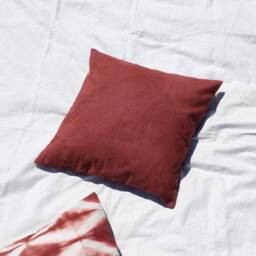 Dark Brown Pillowcase 20 X Inch Size, Tie Dye Striped Cushion Cover - thumbnail 3