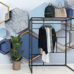 3D Hexagon Wallpaper, Geometric Marble Wall Mural, Peel & Stick - thumbnail 2