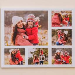Photo Collage Canvas - Photos On Lluniau Ar Gynfas Personalised Gift Cymraeg - thumbnail 2
