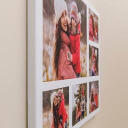 Photo Collage Canvas - Photos On Lluniau Ar Gynfas Personalised Gift Cymraeg - thumbnail 3