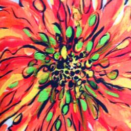 Orange Flower Pillow, Great Spring & Farmhouse Decor Large At 20 X 20 - thumbnail 2