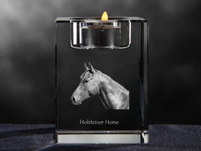 Holsteiner - Crystal Candlestick With Horse, Souvenir, Decoration, Limited Edition, Collection - image 1