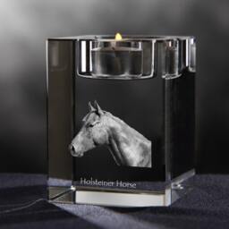 Holsteiner - Crystal Candlestick With Horse, Souvenir, Decoration, Limited Edition, Collection - thumbnail 2