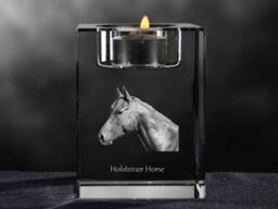 Holsteiner - Crystal Candlestick With Horse, Souvenir, Decoration, Limited Edition, Collection - thumbnail 1