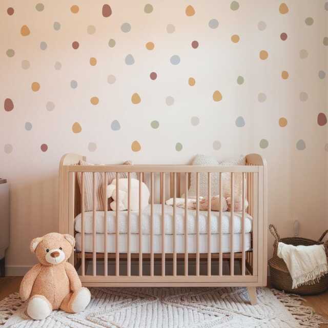Irregular Polka Dots Nursery Wall Stickers - image 1