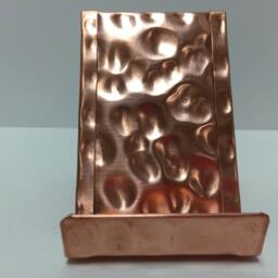 Hammered Copper Business Card Holder & Pencil Set - thumbnail 3